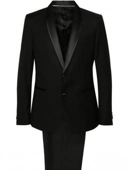Corneliani - Black Dart Detail Blazer with Trouser