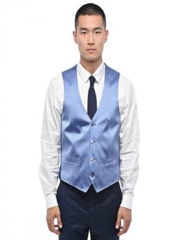 Corneliani - Blue V Neck Waist Coat