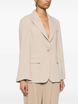 Parosh - Beige single-breasted blazer