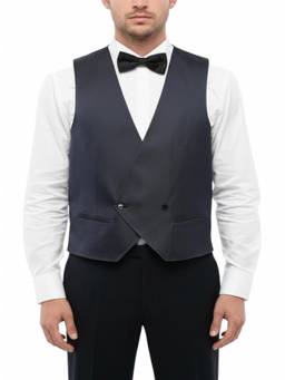 Corneliani - Blue Tailored Waist Coat