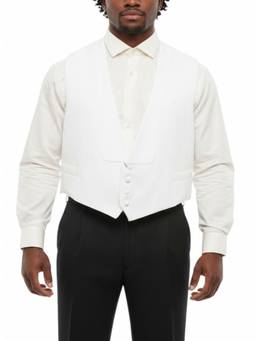 Corneliani - White Honeycomb Knit Waist Coat