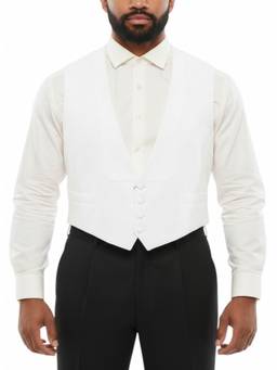 Corneliani - White Honeycomb Waist Coat