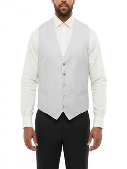 Corneliani - Light Grey Solid Waist Coat