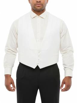 Corneliani - White Single Breasted Waist Coat