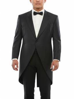 Corneliani - Black Tailcoat Blazer