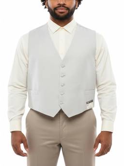 Corneliani - Light Grey Five Button Waist Coat
