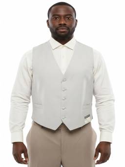 Corneliani - Light Grey V Neck Waist Coat