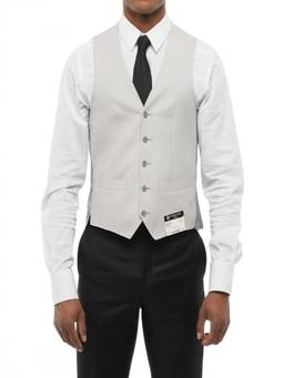 Corneliani - Light Grey V Neck Waist Coat