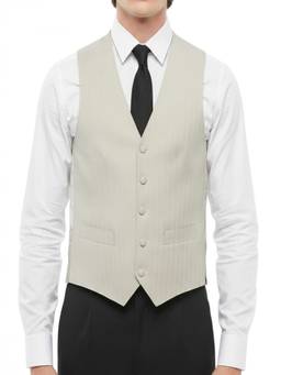 Corneliani - Light Grey Solid Waist Coat