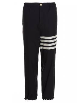 Thom Browne - Blue Wool Stripes Joggers
