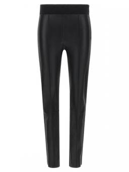 Brunello Cucinelli - Black Leather Solid Activewear Leggings