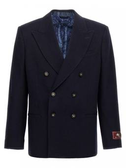 Etro - Dark Blue Double Breasted Blazer