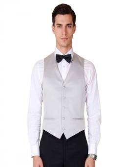 Corneliani - Grey Single Breasted Waist Coat
