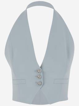 Pinko - Light Blue Halterneck Waist Coat