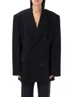 Balenciaga - Black Double-Breasted Jacket
