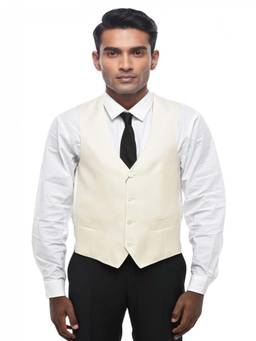 Corneliani - Off White V Neck Waist Coat