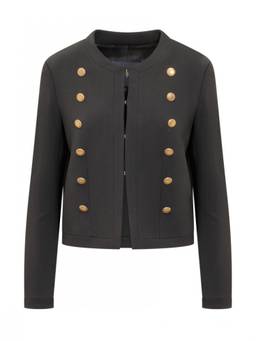 Seafarer - Black Solid Crew Neck Jacket