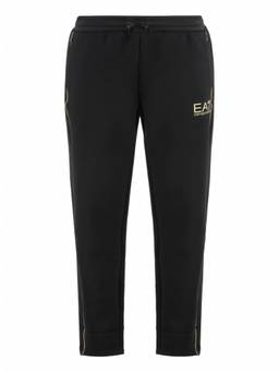 EA7 Emporio Armani - Black Polyester Logo Jogger
