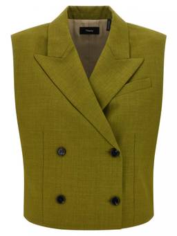Theory - Green Double-breasted vest