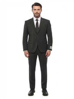 Corneliani - Dark Green Peaked Lapel Blazer with Trouser