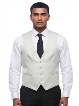 Corneliani - Grey Textured Waist Coat