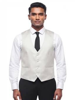 Corneliani - Grey Textured Waist Coat
