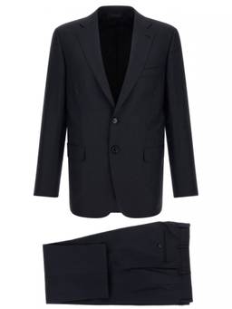 Brioni - Dark Navy Notched Lapel Blazer with Trouser