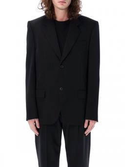 Balenciaga - Black SINGLE-BREASTED WOOL JACKET