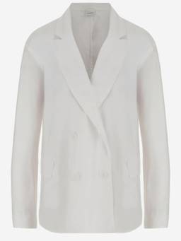 Aspesi - White Double-Breasted Cotton Blazer