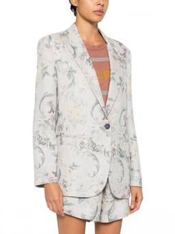 Forte Forte - Off White Printed Blazer