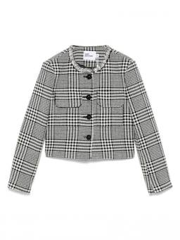 self-portrait - Black Check Jacket