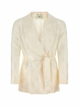 Fendi - White Silk Blazer