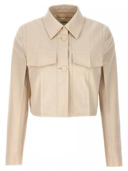 Fendi - Beige Tailored Crop Jacket