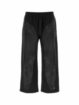 OFF-WHITE - Black Cotton Joggers