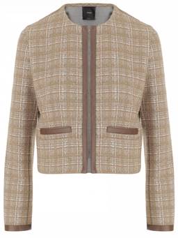 Pinko - Beige Checked Jacket