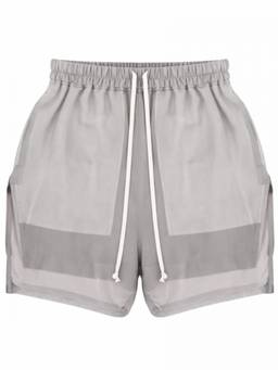 Rick Owens - Grey Silk Solid Shorts