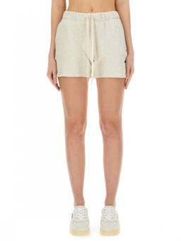 Autry - Beige Cotton Solid Shorts