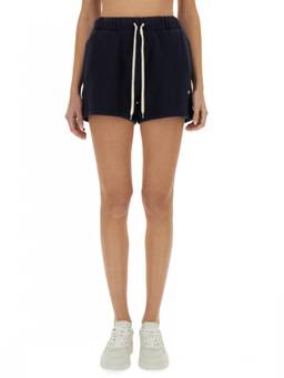 Autry - Blue Cotton Solid Shorts