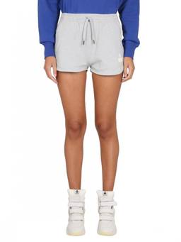 Marant Etoile - Light Grey Cotton Logo Shorts