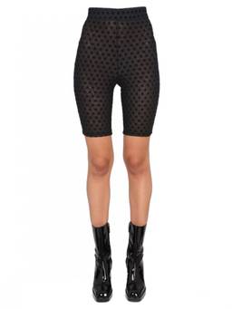 Rotate Birger Christensen - Black Polyester Logo Shorts