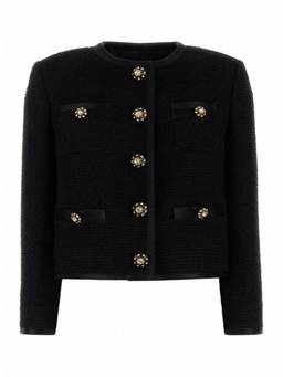 Dolce&Gabbana - Black Cropped Single-Breasted Jacket