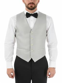 Corneliani - Silver V Neck Waist Coat
