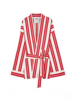 Forte Forte - Red Stripes Shawl Lapel Blazer