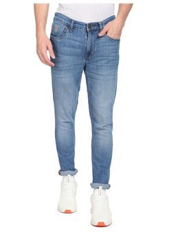 U.S. Polo Assn. Denim Co. - Men Blue Mid Rise Stone Wash Jeans