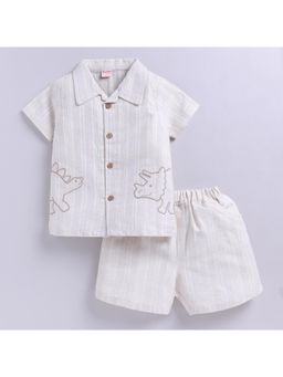 Snuggly Monkey - Rhino Dino Shirt With Shorts