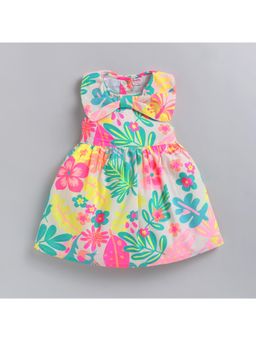 Snuggly Monkey - Floral Neon Dress