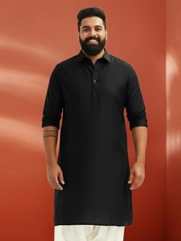 Vastramay - Viscose Pathani Kurta for Men-Black