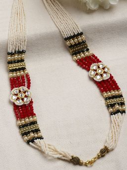PANASH - Stone Studded & Beaded Handcrafted Layered Necklace