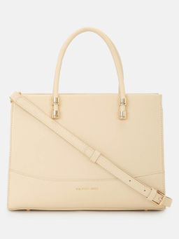 U.S. POLO ASSN. - Bijou Beige Convertible Satchel Sling Bag (M)