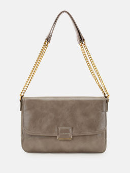 U.S. POLO ASSN. - Blossom Dark Grey Solid Crossbody Handbag with Convertible Straps